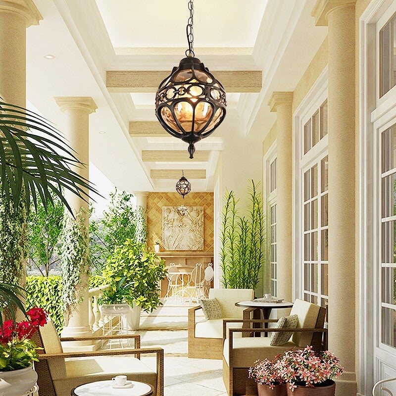 Industrial Globe Waterproof Pendant Light