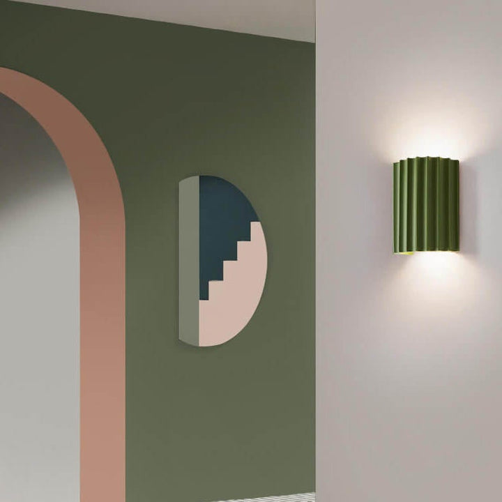 Cylinder Resin Wall Sconce