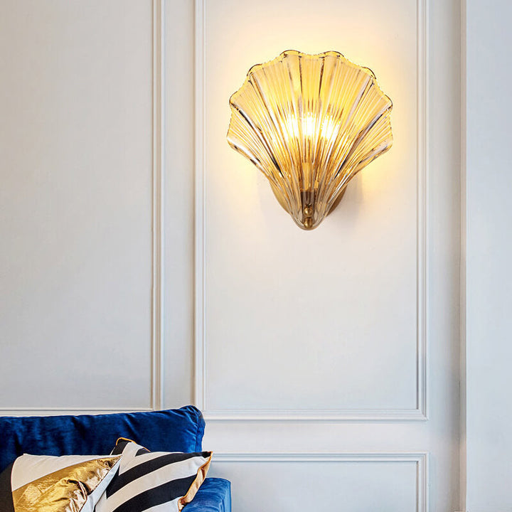 Creative Shell Glass Wall Sconce