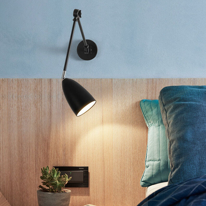 Industrial Iron Swing Arm Wall Sconce