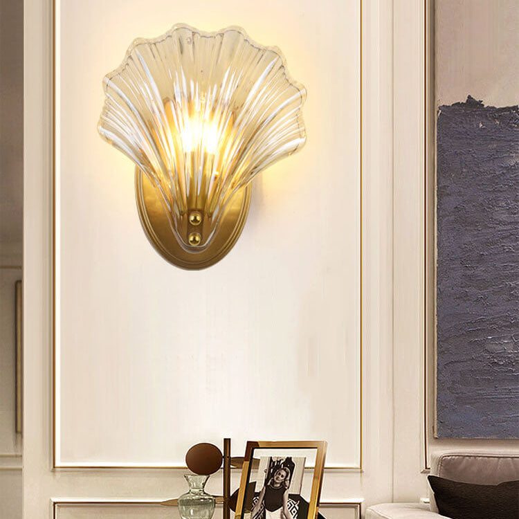 Creative Shell Glass Wall Sconce