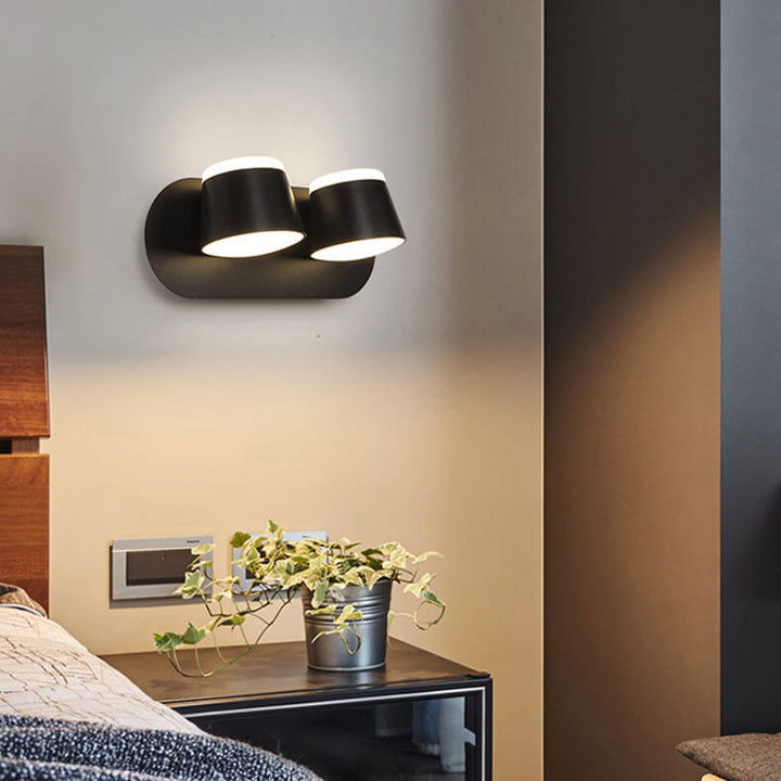 Nordic Cylinder 3-Light Rotatable LED Wall Sconce