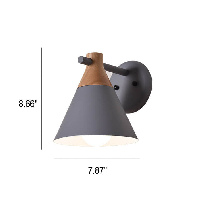 Nordic Solid Wood Wall Sconce