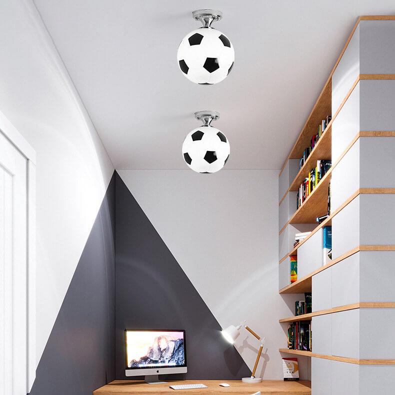 Creative Glass Semi-Flush Ceiling Light