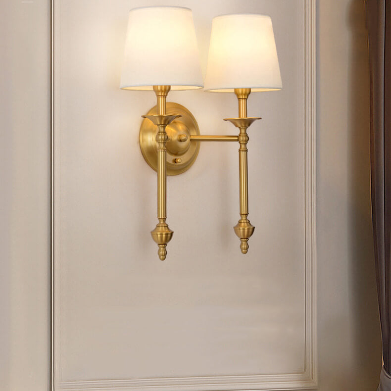 Modern Brass 2-Light Wall Sconce