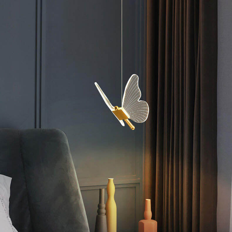 Minimalist Butterfly Acrylic LED Pendant Light