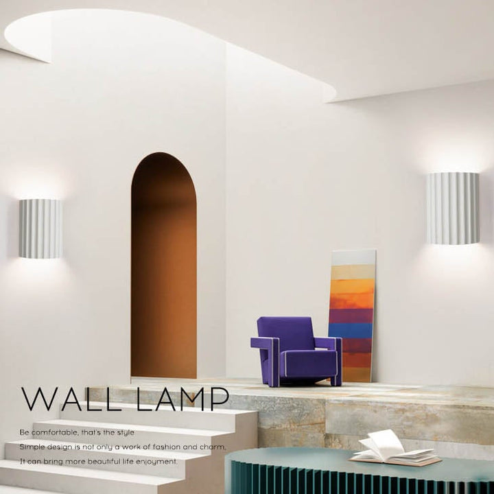 Cylinder Resin Wall Sconce