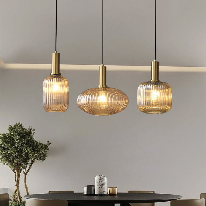 Minimalist Lantern Glass Pendant Light