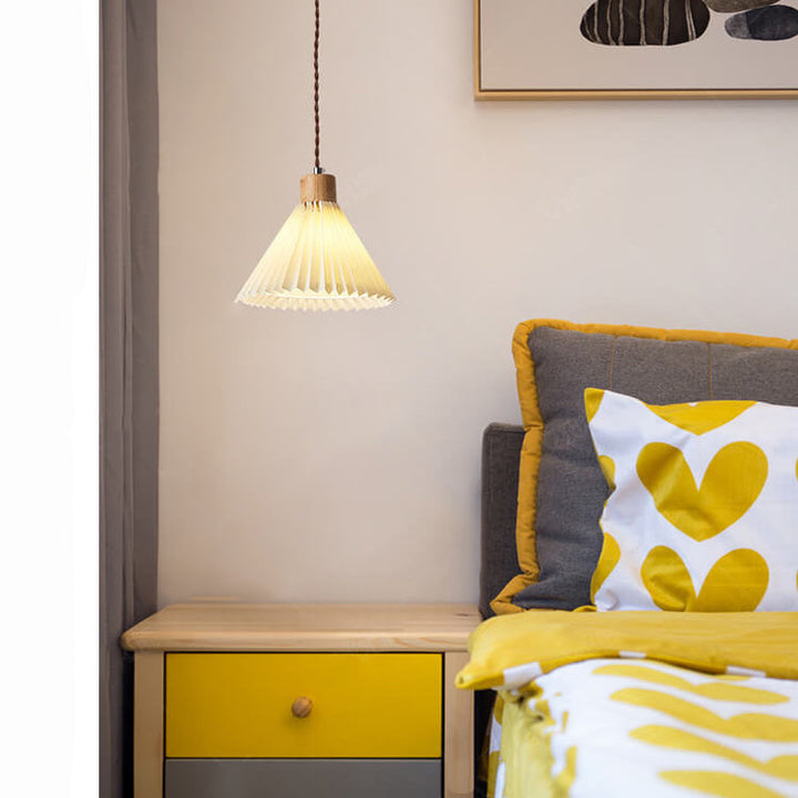 Pleated Minimalist Pendant Light