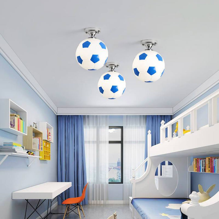 Creative Glass Semi-Flush Ceiling Light