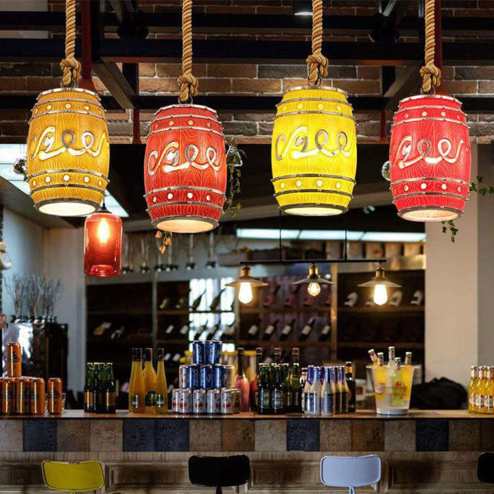 Vintage Resin Pendant Light
