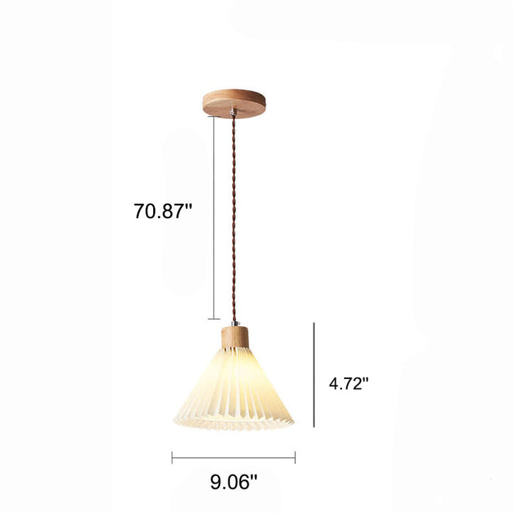 Pleated Minimalist Pendant Light