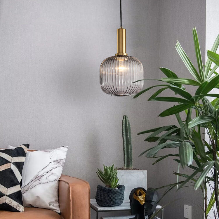 Minimalist Lantern Glass Pendant Light