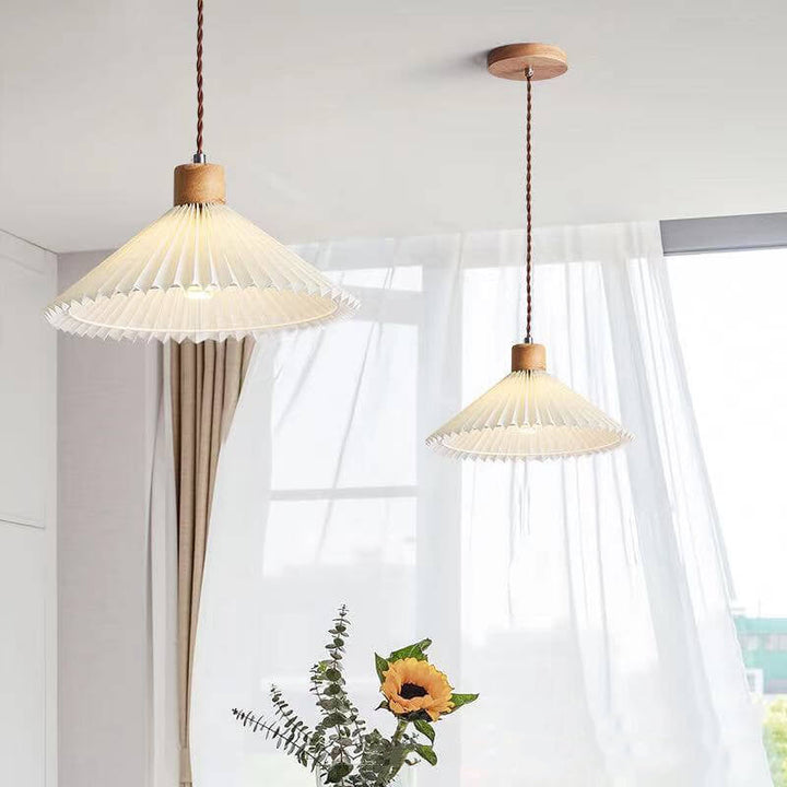 Pleated Minimalist Pendant Light