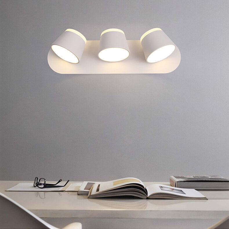 Nordic Cylinder 3-Light Rotatable LED Wall Sconce
