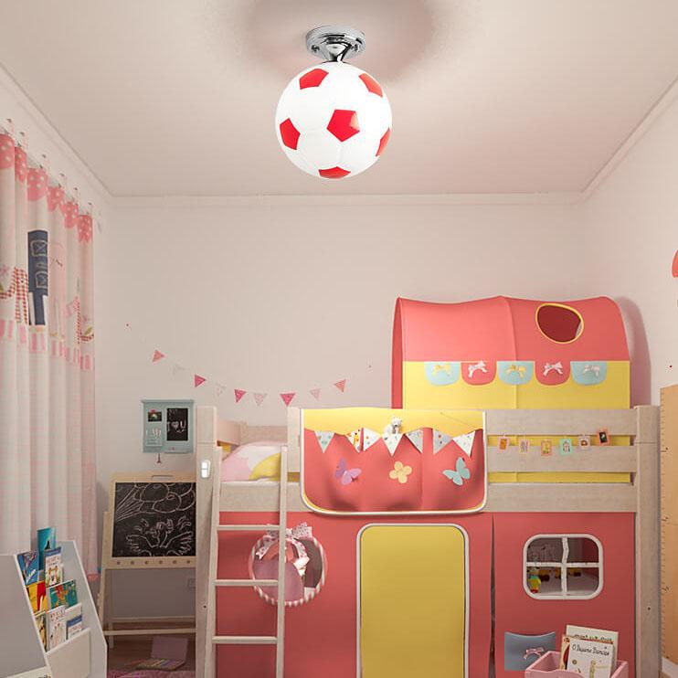 Creative Glass Semi-Flush Ceiling Light