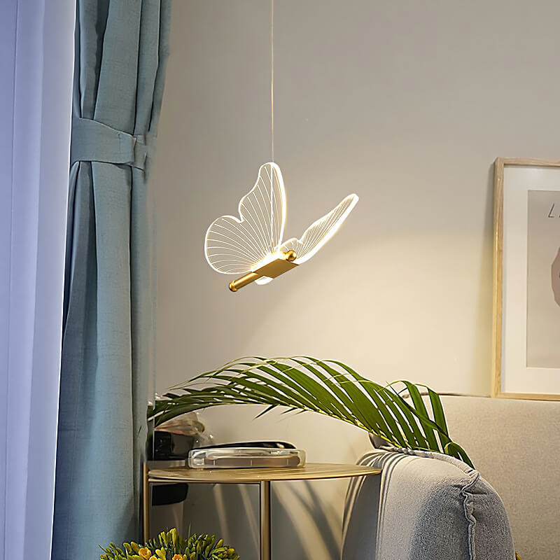 Minimalist Butterfly Acrylic LED Pendant Light