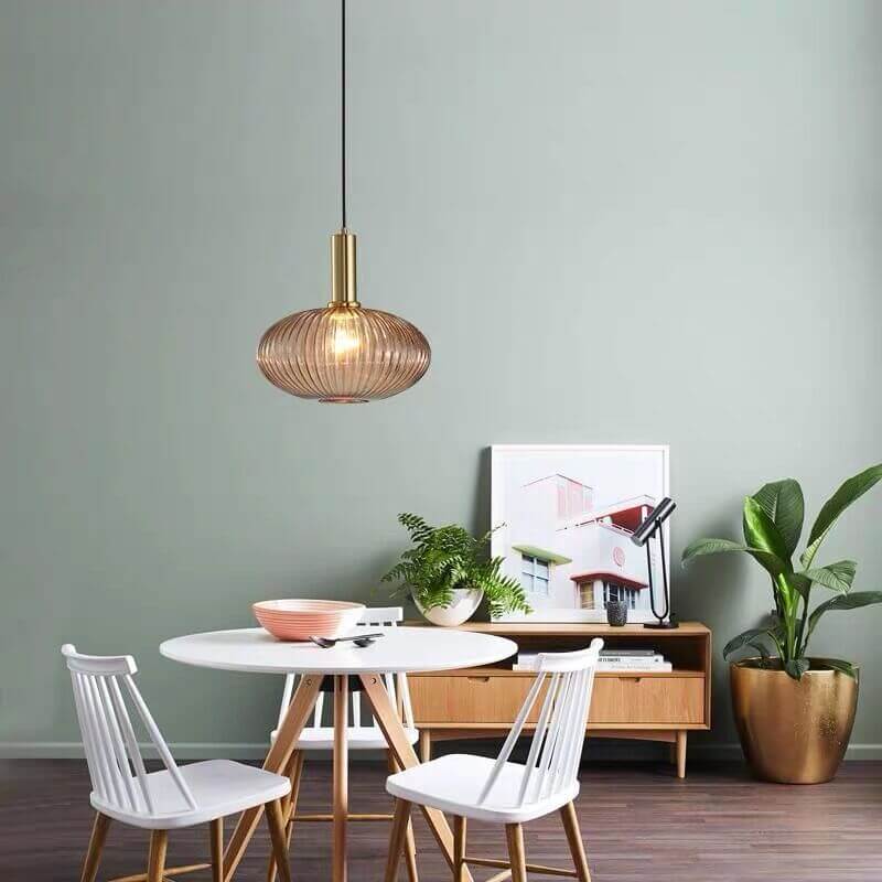 Minimalist Lantern Glass Pendant Light