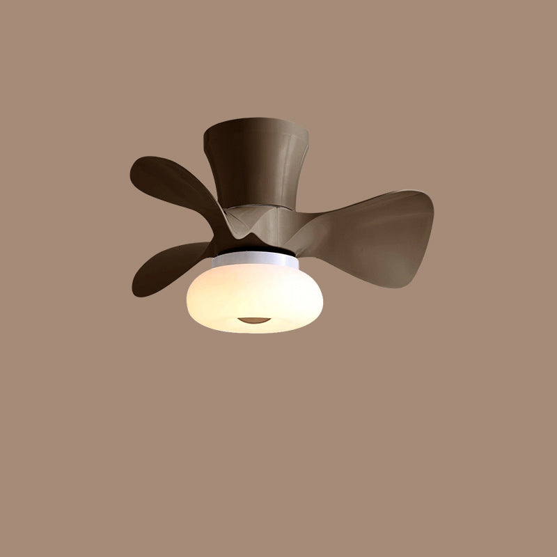 Contemporary Metal LED Ceiling Fan Light