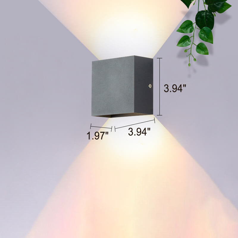 Minimalist Square Aluminum LED Wall Sconce