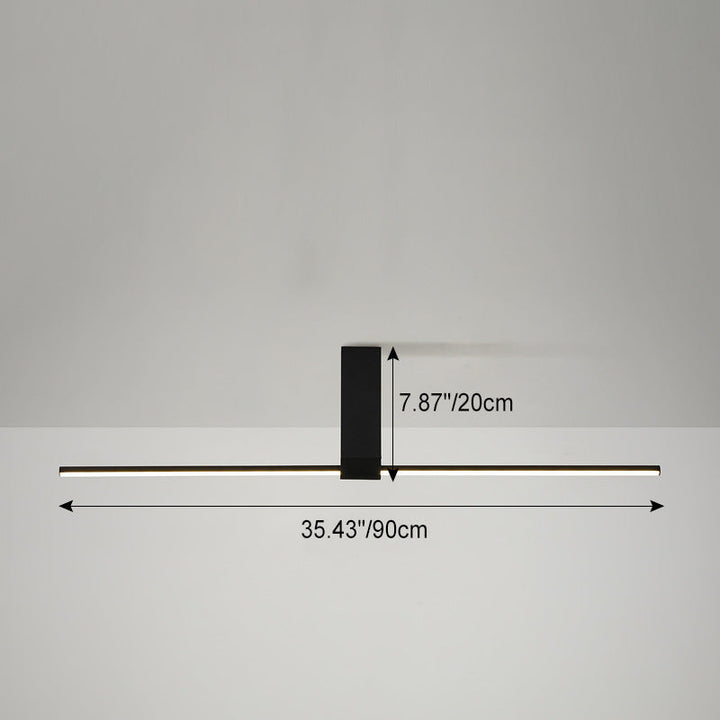 Minimalist Aluminum LED Semi-Flush Ceiling Light