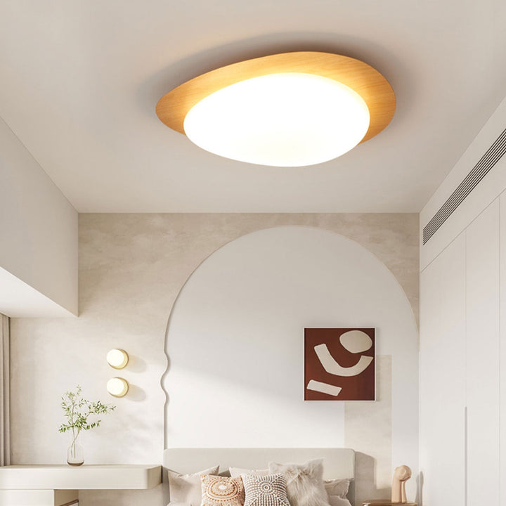 Nordic Wood LED Flush Mount Ceiling Light