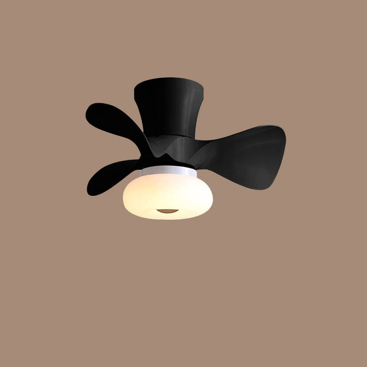 Contemporary Metal LED Ceiling Fan Light