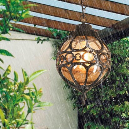 Industrial Globe Waterproof Pendant Light