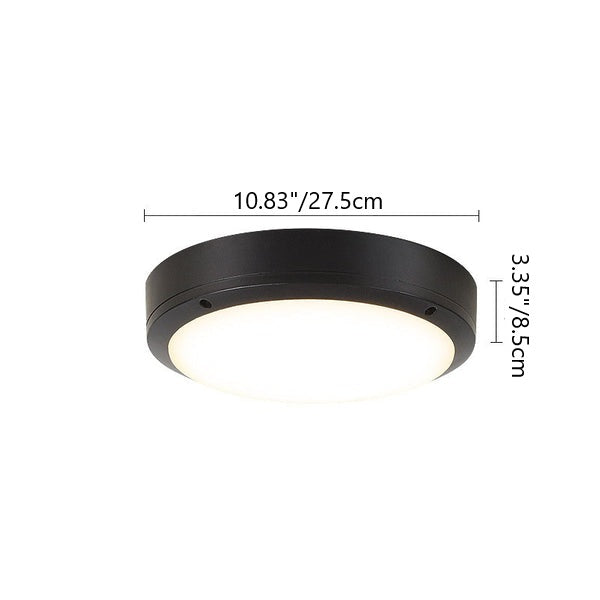 Minimalist Round Aluminum LED Flush Mount Ceiling Light 4