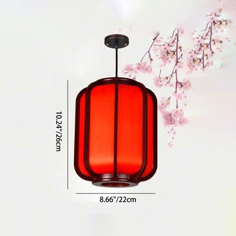 Traditional Lantern Wooden Pendant Light