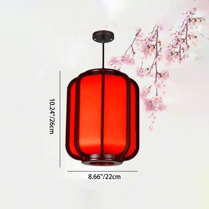 Traditional Lantern Wooden Pendant Light