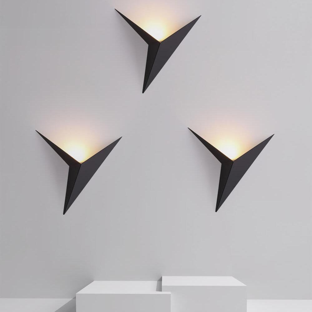 Modern Triangle Metal LED Wall Sconce