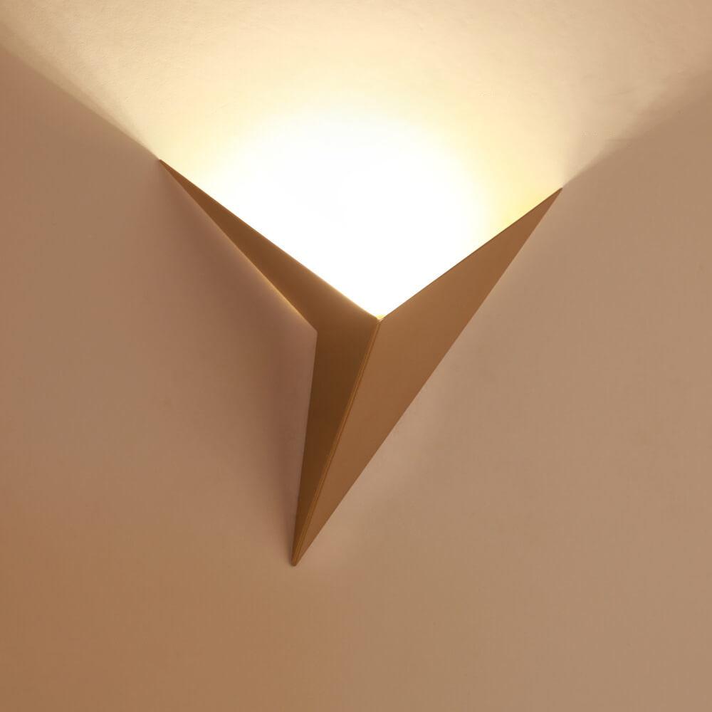 Modern Triangle Metal LED Wall Sconce