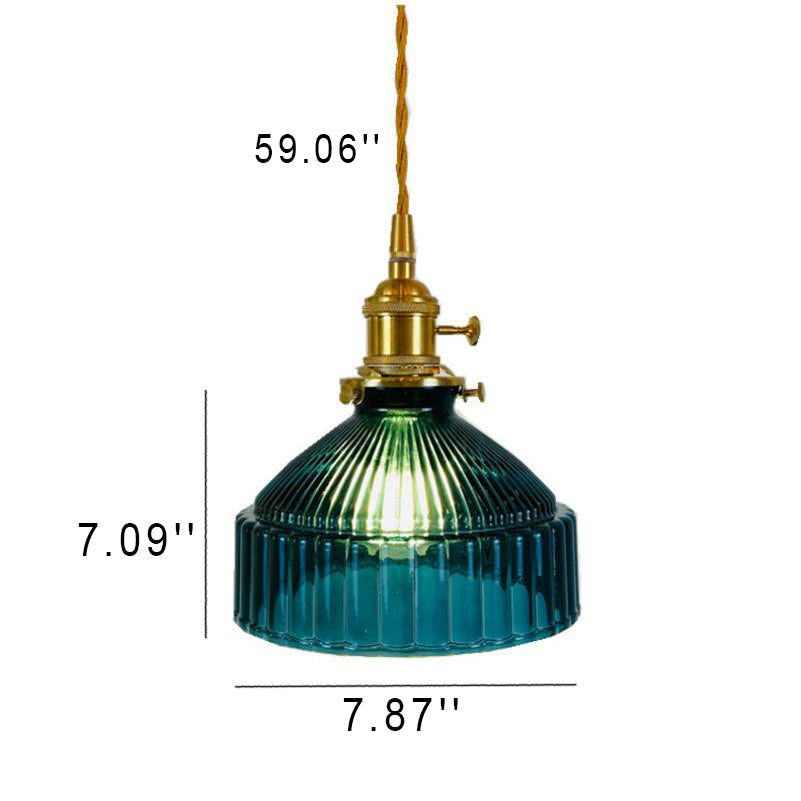 Nordic Dome Brass Pendant Light