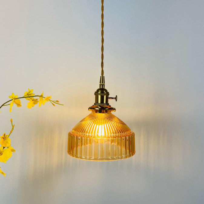 Nordic Dome Brass Pendant Light