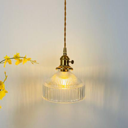 Nordic Dome Brass Pendant Light