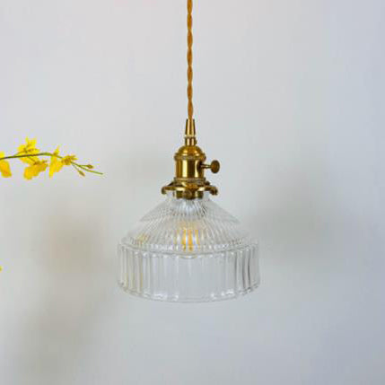 Nordic Dome Brass Pendant Light