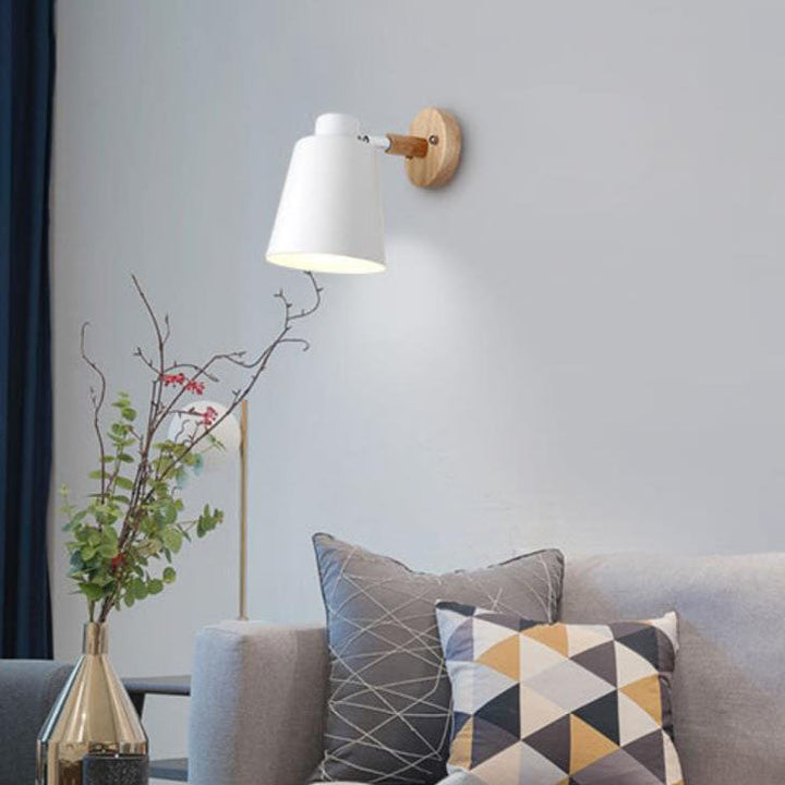 Solid Minimalist Wood Wall Sconce