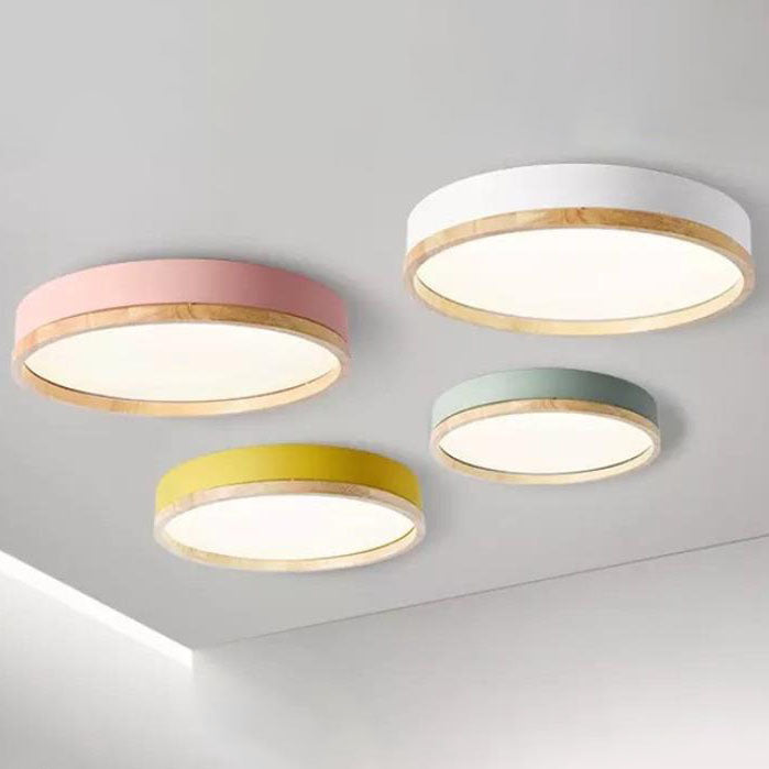 Simple Round Acrylic LED Flush Mount Ceiling Light