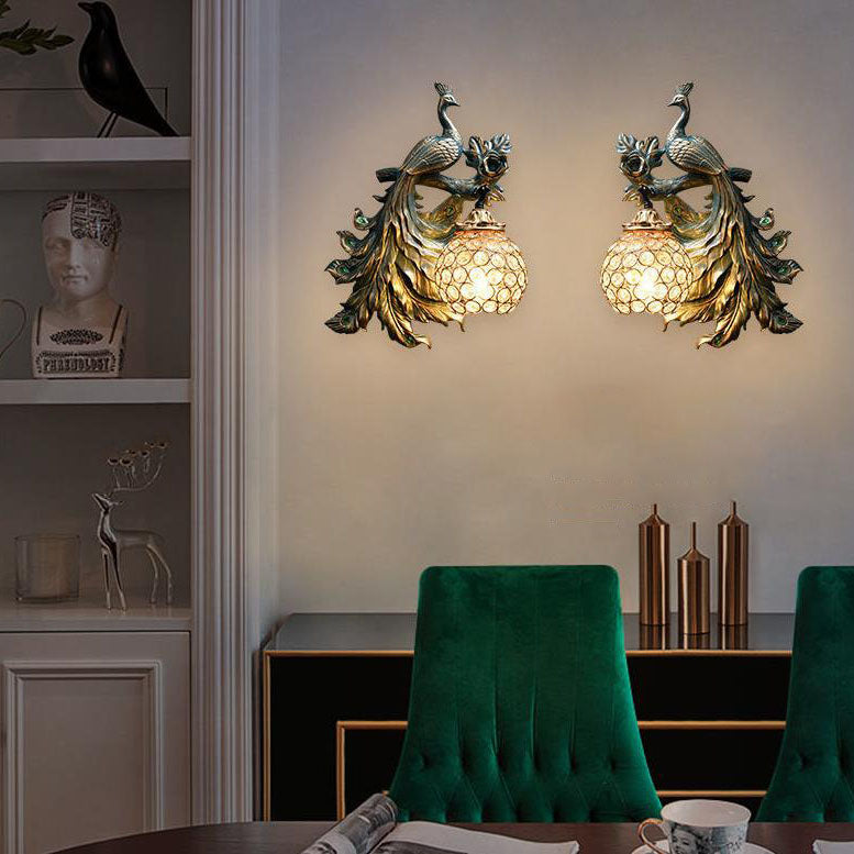 Vintage Resin Wall Sconce