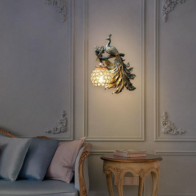 Vintage Resin Wall Sconce