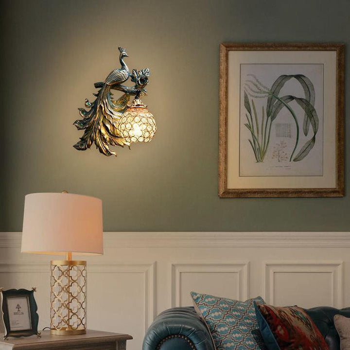 Vintage Resin Wall Sconce