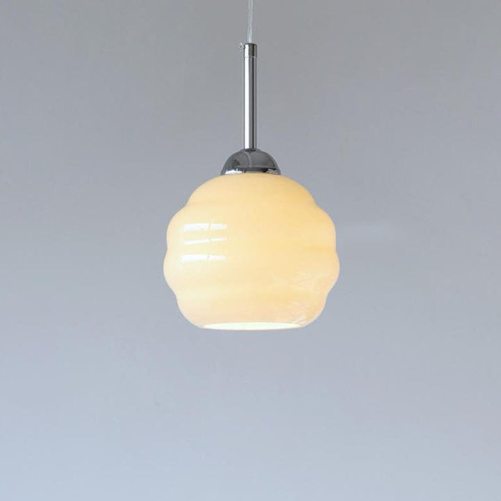 Vintage Round Glass Pendant Light