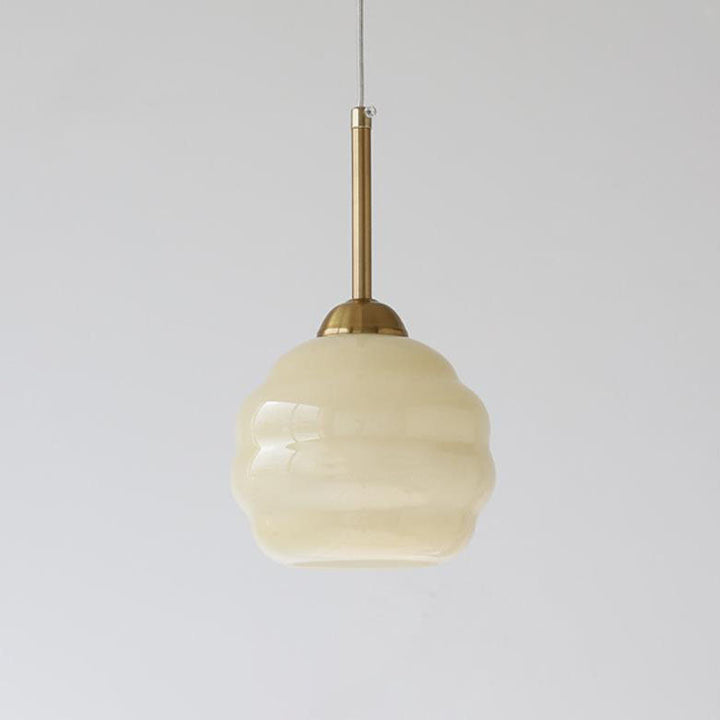 Vintage Round Glass Pendant Light