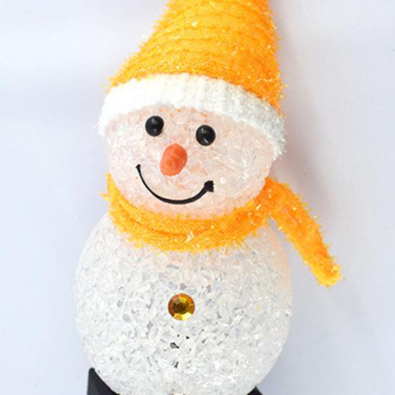 Solar Snowman LED Ground Insert Light