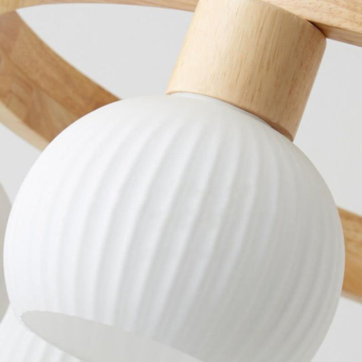 Modern Globe Glass 9-Light Chandelier