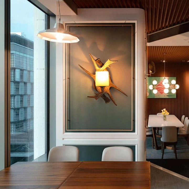 Retro Modern Glass Wall Sconce