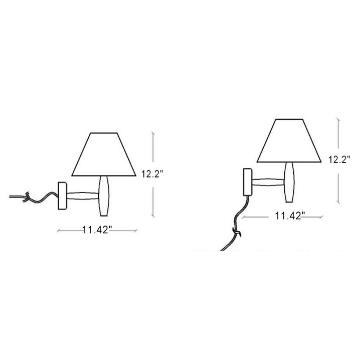 European Solid Wood Wall Sconce