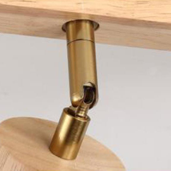 Minimalist Solid Wood LED Track Light
