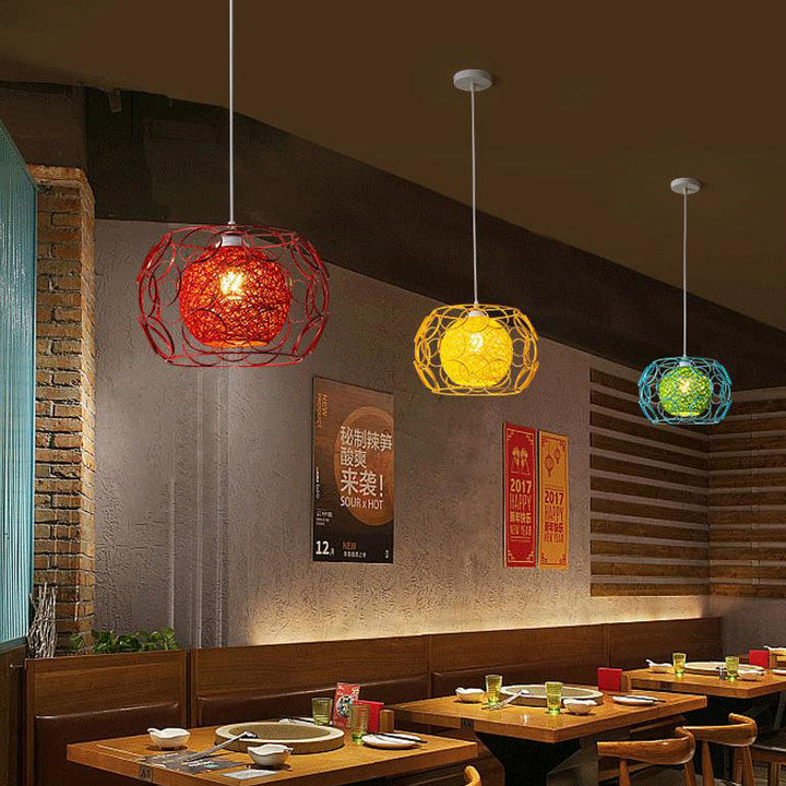 Minimalist Drum Iron Pendant Light